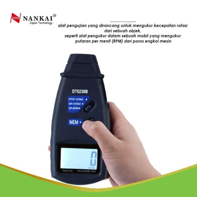 Tachometer / Alat Ukur Putaran Rotasi Digital Nankai