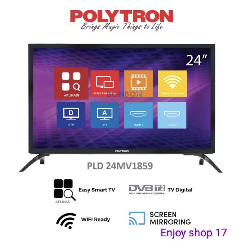 Jual POLYTRON SmartTV 24 Inch | Shopee Indonesia