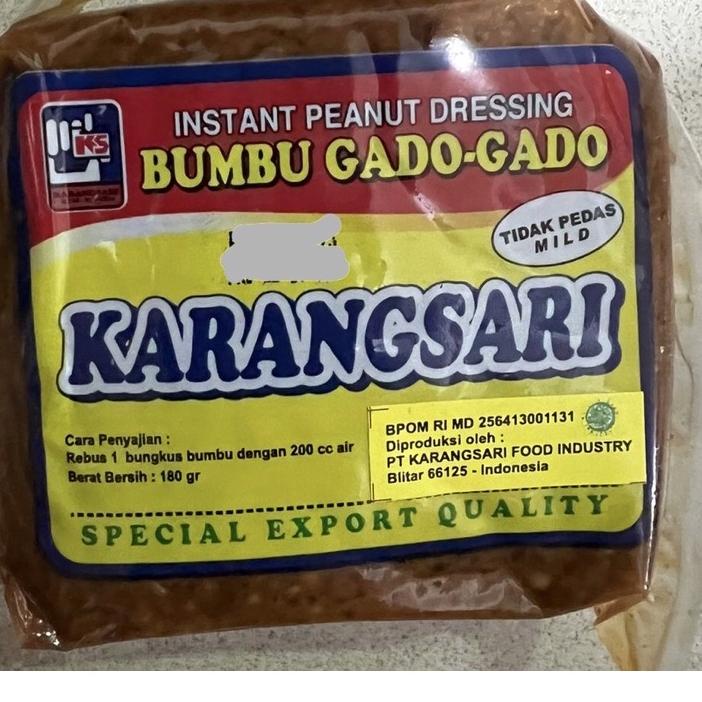 

Klik Beli Bumbu Gado-gado Karangsari TIDAK PEDAS 180 gr#