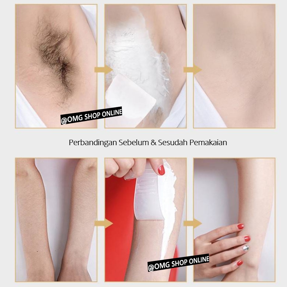 GRATIS Spatula !!! Images Hair Removal Cream Penghilang Bulu Tanpa Iritasi 60 Gr (Depilatory Cream) / Krim Penghilang Rambut Alami Perontok Bulu Permanen Perontok Bulu Ketiak Bulu Kaki Tangan Perontok Bulu Kemaluan Miss V Krim Pencabut Bulu Pemutih Kulit