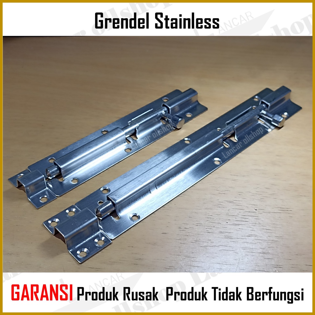 Grendel Pintu Stainless / Grendel Jendela / Slot Pintu / Slot Jendela 2 / 3 / 4 inch Grendel Panjang 6 inch 8 inch