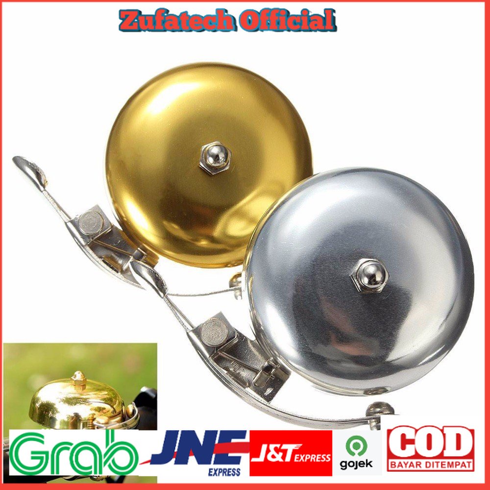 Cycle Zone Bell Sepeda Mini Retro Bicycle Cycling Horn - SE63 - Golden