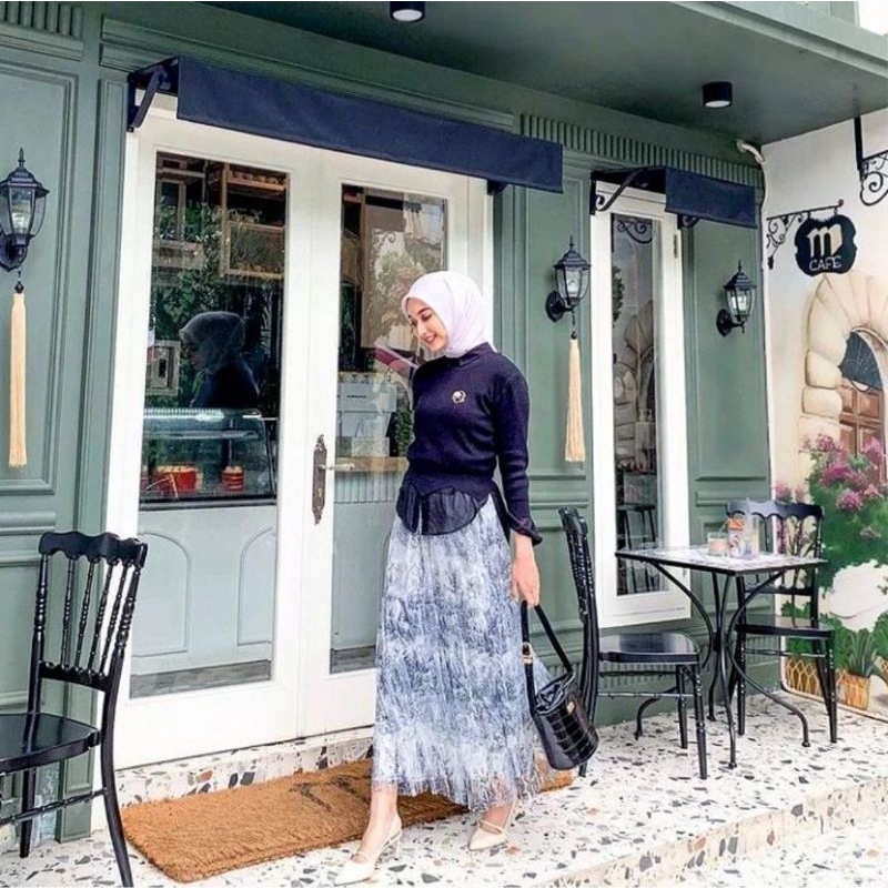 El Mar Minorca Flowy Skirt Benangjarum x Mmehuillet