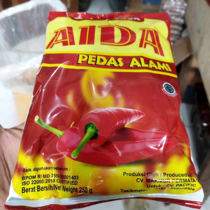 

bubuk cabe aida pedas alami 250g/bumbu tabur instant