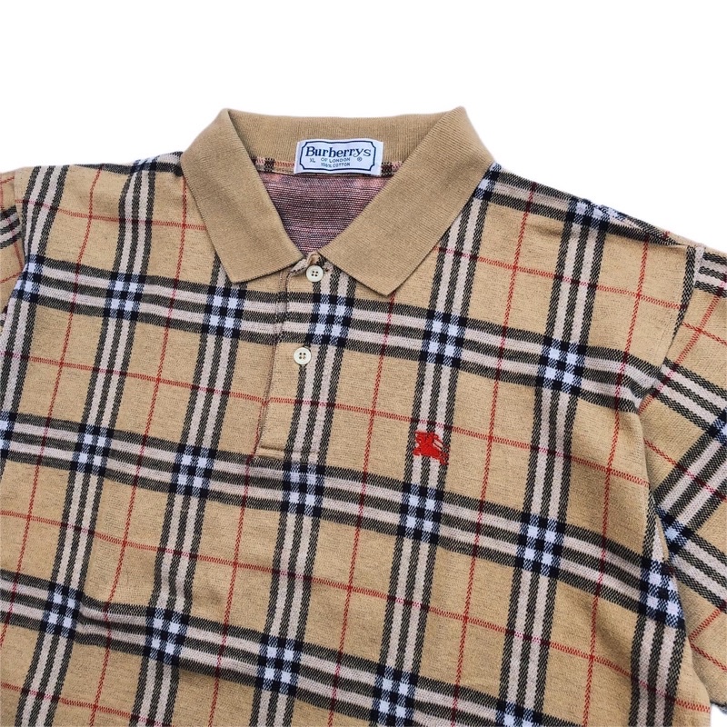 VINTAGE BURBERRYS POLO SIGNATURE PLAID