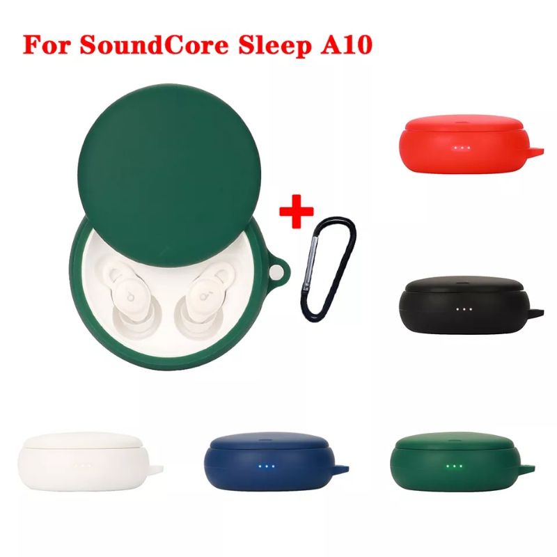 Case Casing Cover Silicone Protective Anker Soundcore Sleep A10 A6610 + Carabiner