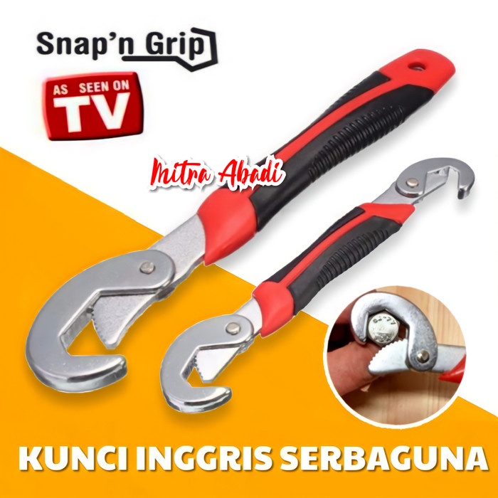 Universal SNAP N GRIP Magic Wrench / Kunci Inggris Serbaguna