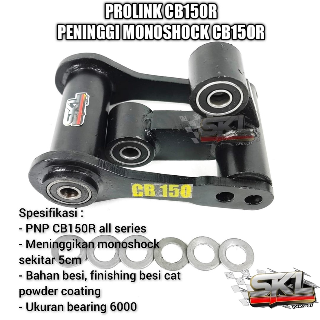 Unitrack Prolink Peninggi Monoshock Cb150r Peninggi Belakang Monoshock Cb150r Full Bushing Premium