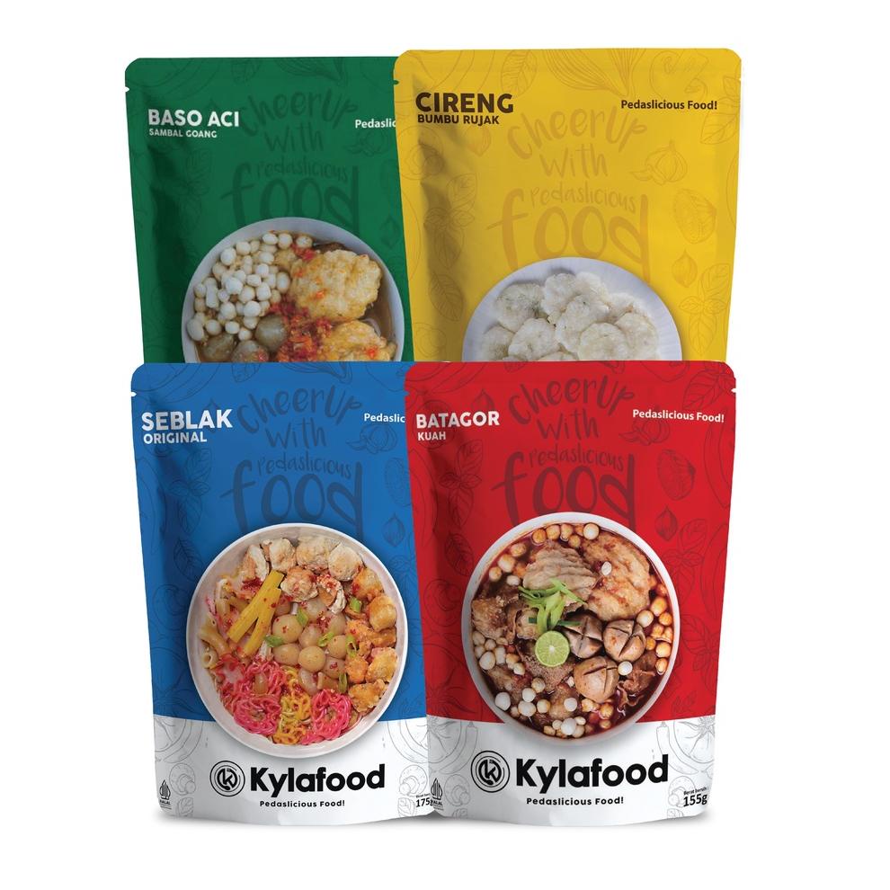 

7.7 Brand Kylafood Paket ( Seblak Ori, Batagor Kuah, Cireng Rujak, Boci Goang )