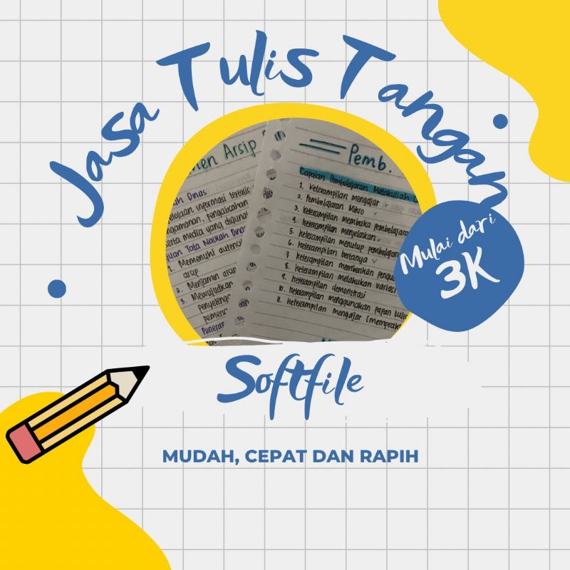 

Jasa Tulis Tangan Soft File