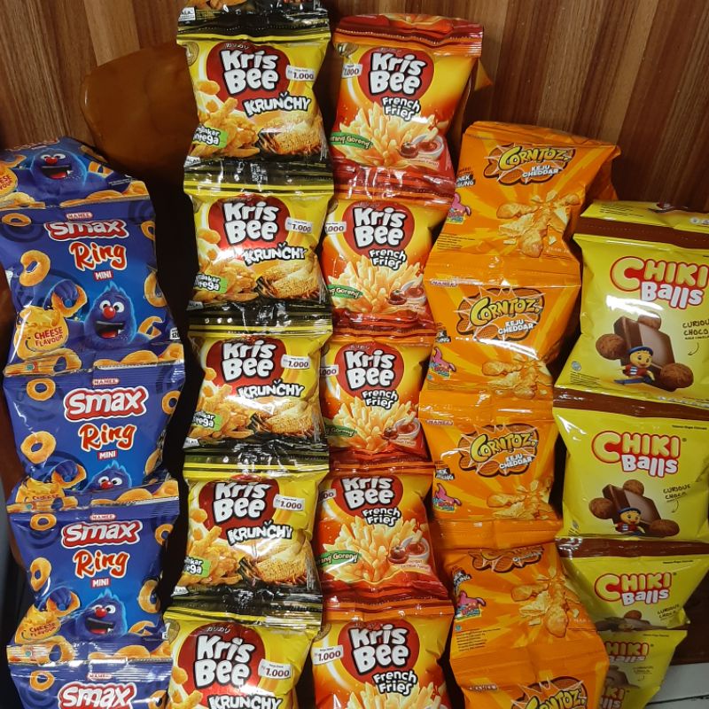 

Snack 1000 2000 Chiki Balls Kris Bee French Fries Krunchy Smax Ring Corntoz Mini Gery Snack Sereal Rasa Coklat Choco Snek Jagung Keju Cheddar Cheese Kerupuk Jajanan Cemilan Taro Net Rumput Laut Garuda Crunchy Bee O'corn Potato Oishi Popcorn Berondong