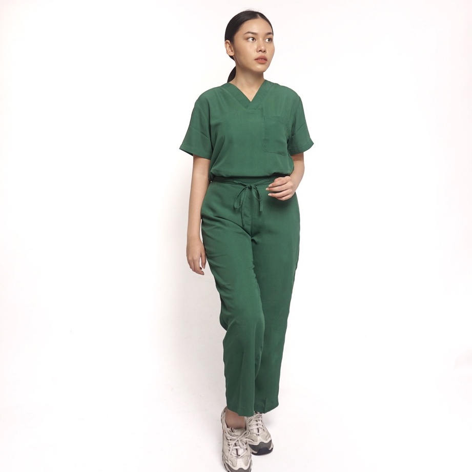 Baju Jaga VSS Scrubs on Call Flowy Lengan Pendek