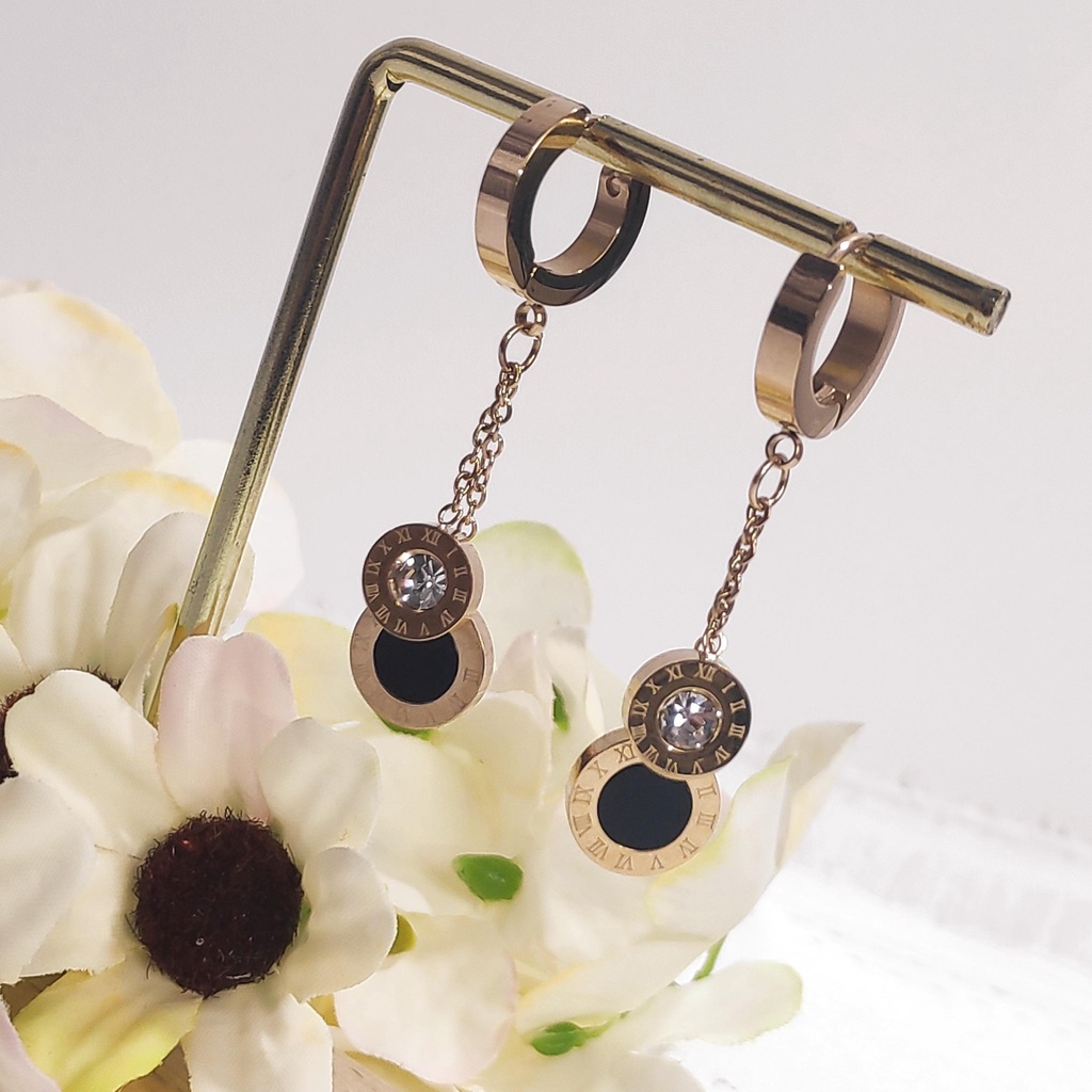 Anting Titanium Romawi Kekinian Terbaru S133