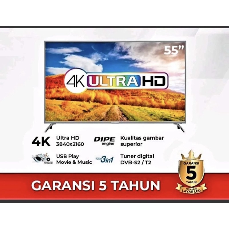 Led Tv POLYTRON 55 Inch 4K UHD PLD 55US8850