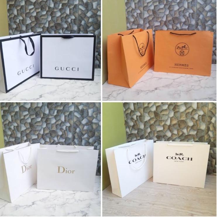 Paperbag Size Largeping Bag Branded bisa muat Tas Besar dan Box Sepatu ▪ SGW.21De22q
