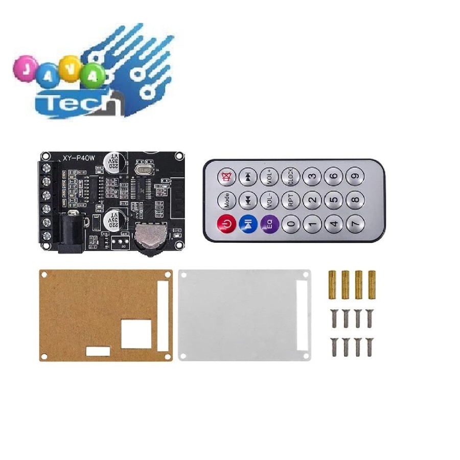 XY-P40W 2x40W Class-D Stereo Bluetooth 5.0 Remote Digital Amplifier