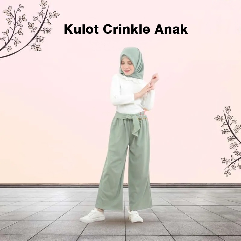 Kulot Anak Ribon Crinkle 6-9 Tahun