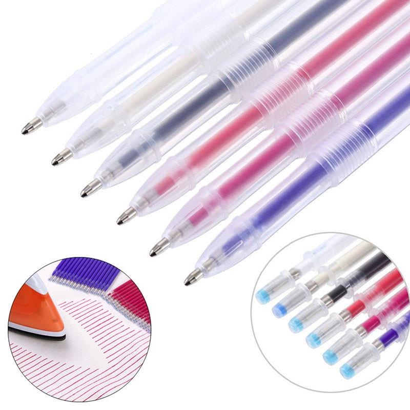 11pcs/set Pen Penanda Ajaib Dapat Dihapus Panas Pena Suhu Menghilang Kain Line Marking Pen DIY Craft Jahit Aksesoris