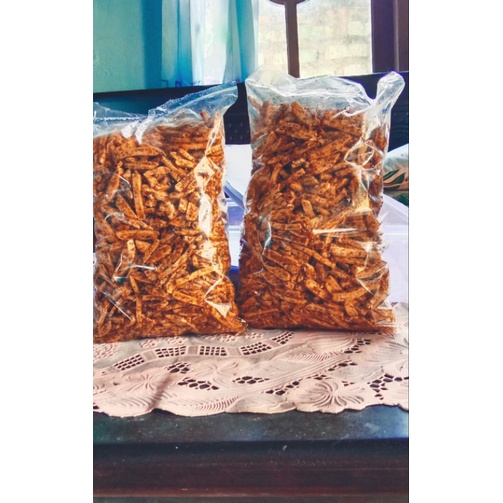 

Basreng daun jeruk pedas kemasan 500 gr