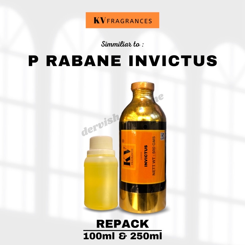 BIBIT PARFUM MURNI P RABANNE INVICTUS | INVICTUS BY KV FRAGRANCES REPACK 100ml