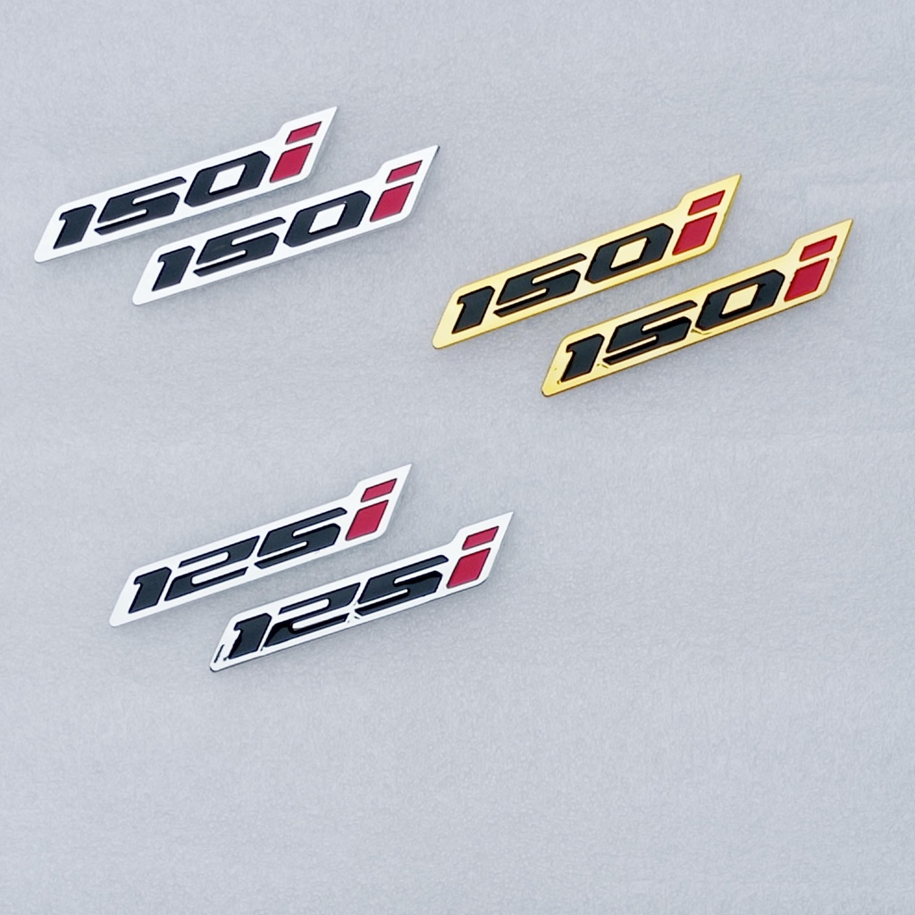 Emblem Logo 125i 150i Hard Plastic SEPASANG (KANAN DAN KIRI)