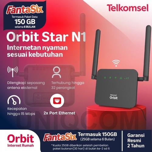 Orbit HKM0127 Home Rrouter Modem WiFi 2 Antena Orbit Star N1