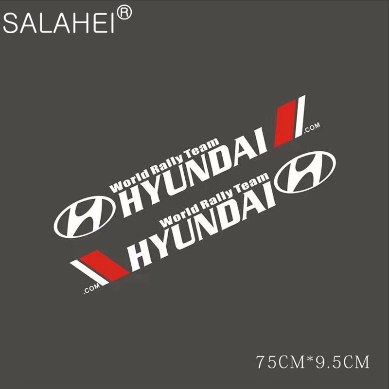 Stiker Mobil Auto Side Door Body Dekorasi Auto Untuk Hyundai i10 Kona Getz Aksen Elantra Tucson I30 Santafe Creta ix35 I20 I40 H1 Matrix Aksesoris