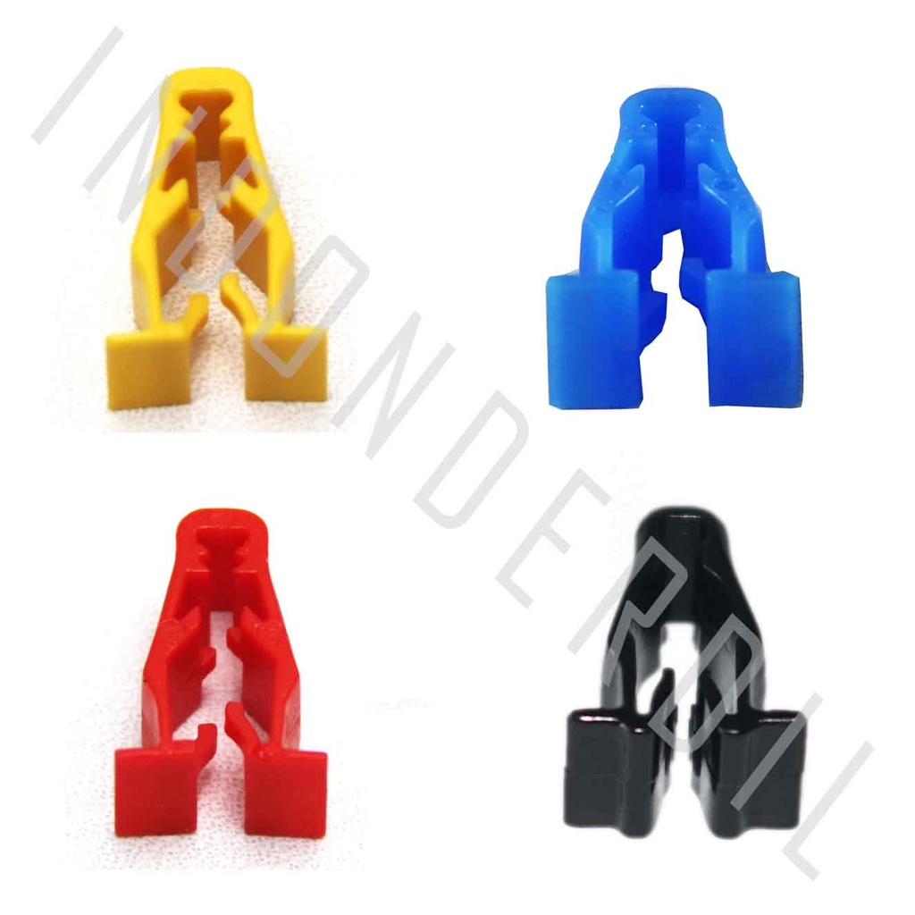 Klip-Clip-Rivet Jepit-Snap-Kancing Plastik Body-Visor  Karisma.Kharisma-Supra X 125 FI.Helm In Biru-Merah-Kuning