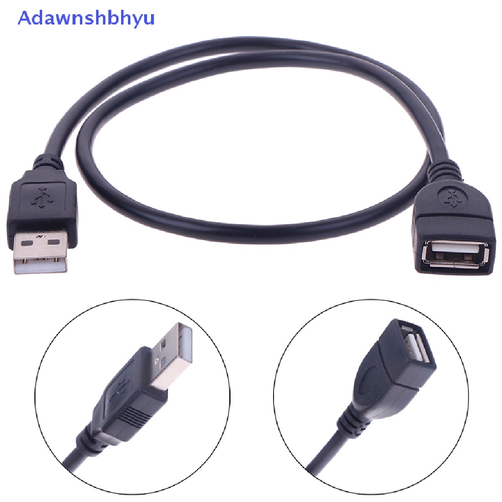 Adhyu Kabel USB 2.0 Extension Extender Adaptor Kabel Male to Female 0.5M 1M 2M ID