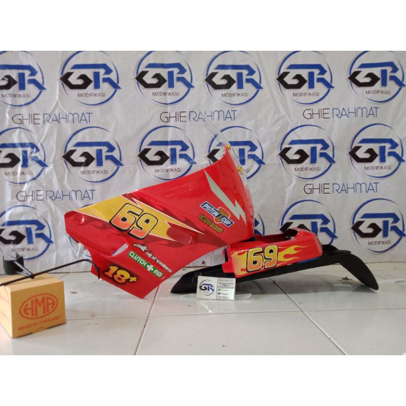 Fairing ssr konsep mcqueen/fairing ninja r balap/fairing ssr custom/fairing ssr unik