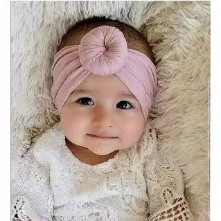 Nama - Bandana Donat Baby / bando anak / bando kain / bando import murah