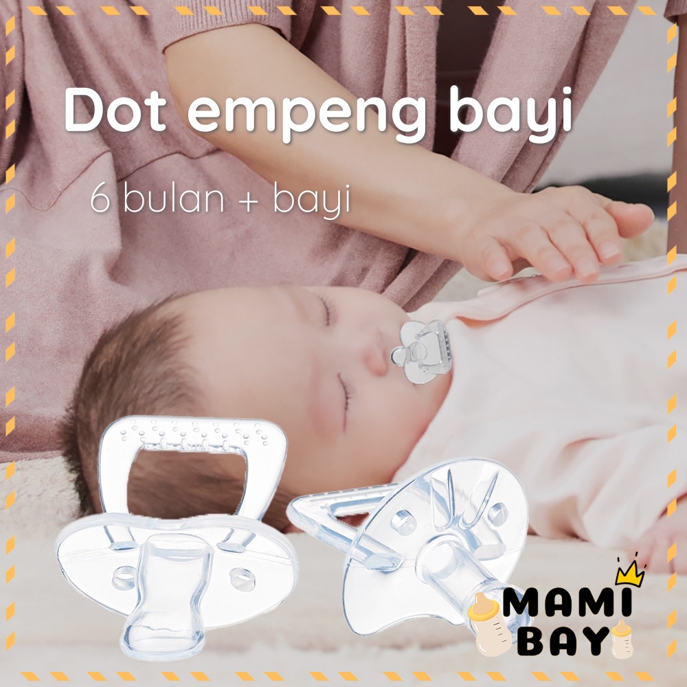 OKEYI Dot empeng bayi/kompeng silikon lembut bayi/empeng bulat datar bayi