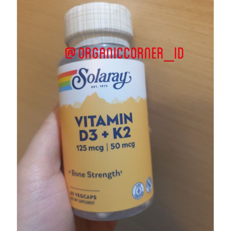 Jual Solaray Vitamin D3 K2 5000 IU ORIGINAL 100 USA Shopee Indonesia
