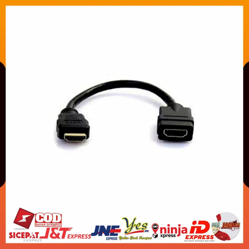 (COD) SAMBUNGAN KABEL HDTV MALE TO FEMALE PERPANJANGAN EXTENSION UNTUK KE TV