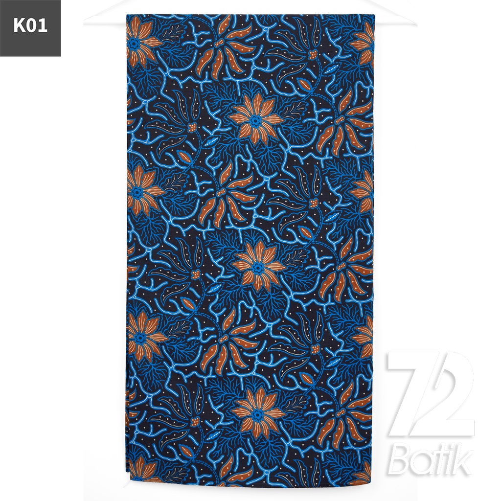 KAIN BATIK PREMIUM Bahan Katun Motif Kembang Neo Warna Hijau Hitam 723066 Cap 72IL Jarik Jarit Samping Kebat Panjang Batik Katun Modern Premium Bahan Seragam Batik Pernikahan Kantor Keluarga Murah Kamen Jadi Batik Bali Lembaran