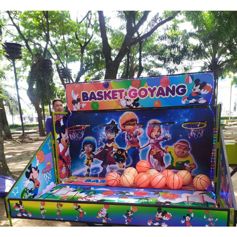 basket goyang jumbo kerangka full besi