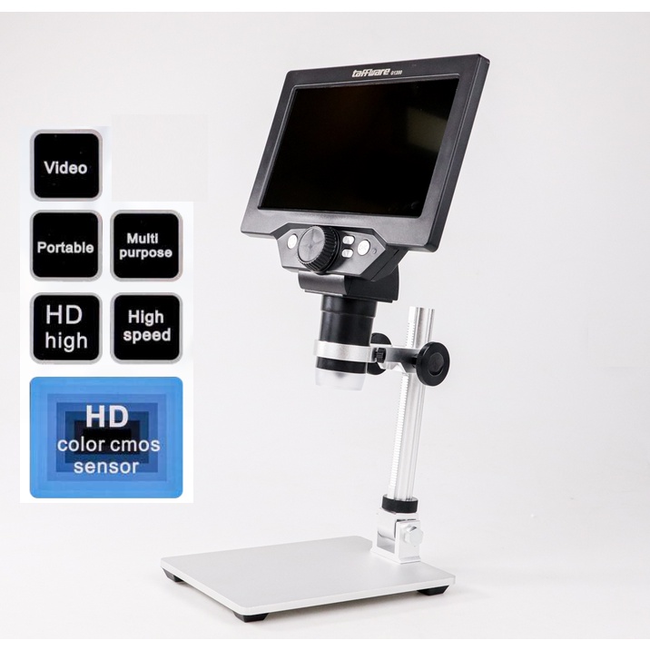 Mikroskop Digital 12MP 1200X Monitor & Metal Stand - G1200
