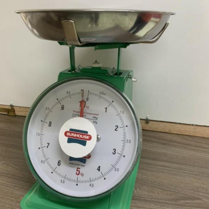 Timbangan Duduk Besi Pegas Jarum Jam 20Kg Sunhouse Stainless Scale