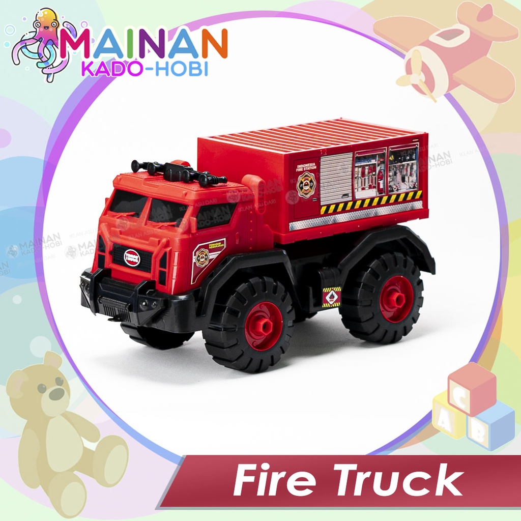 MAINAN ANAK DIECAST MOBIL PEMADAM KEBAKARAN FIRE TRUCK