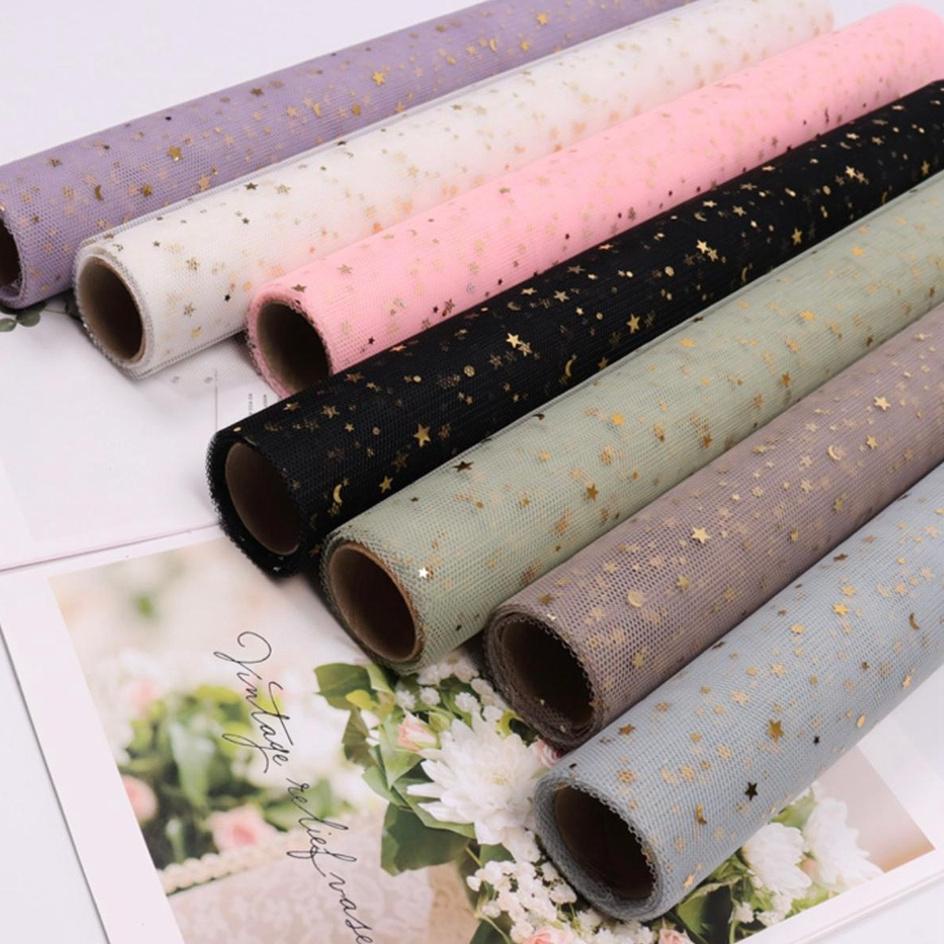 

Diskon Meriah Kertas Buket Jaring Roll Motif Bintang Bulan/Flower Wrapping Paper