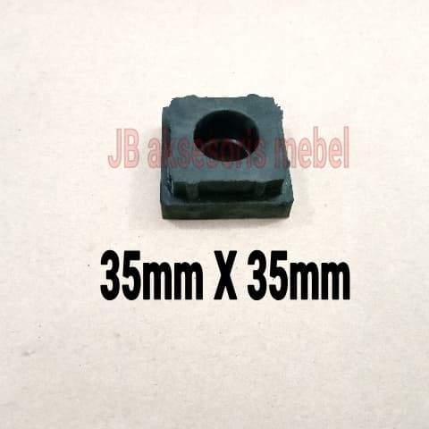 KARET TUTUP PIPA HOLO KOTAK 35x35 mm / TUTUP KARET PIPA HOLLOW 3,5 cm