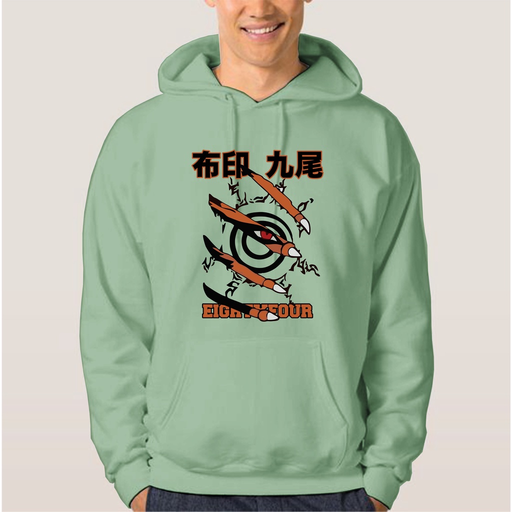 Sweater Hoodie Kyubi No Chikara  Unisex ( Pria &amp; Wanita )Sweater Cotton Fleece Big Size M -XXL