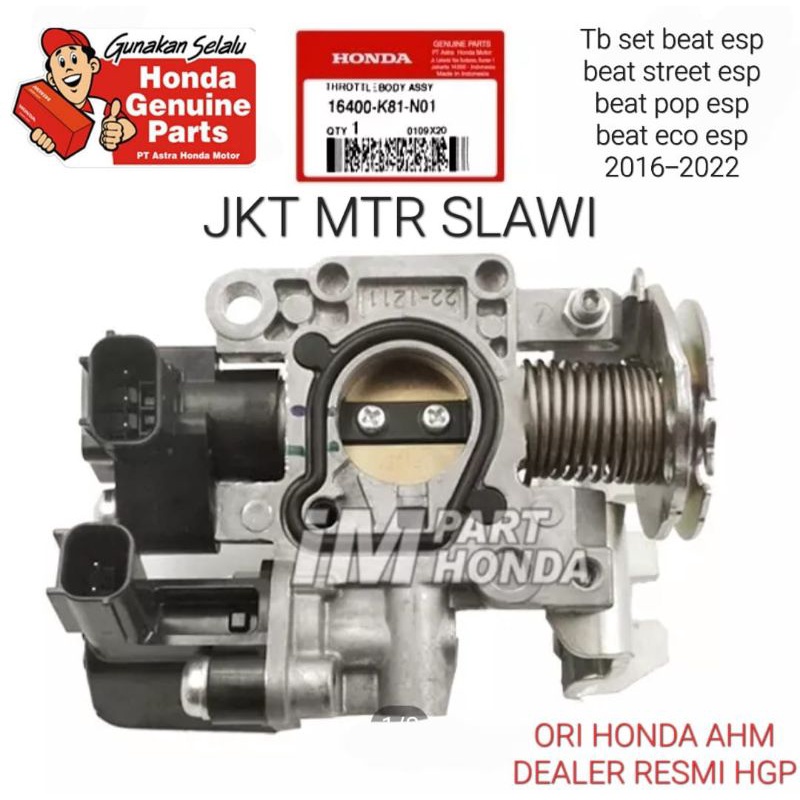 16400 k81 n01 throttle body beat esp beat street 2017-2019 asli honda