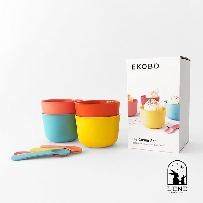 EKOBO Bamboo - Ice Cream Set | Tempat Makan Es Krim Anak &amp; Dewasa