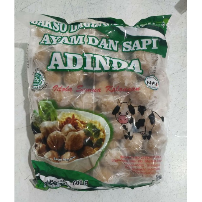 

adinda bakso kombinasi ayam sapi isi 50 netto 600gr