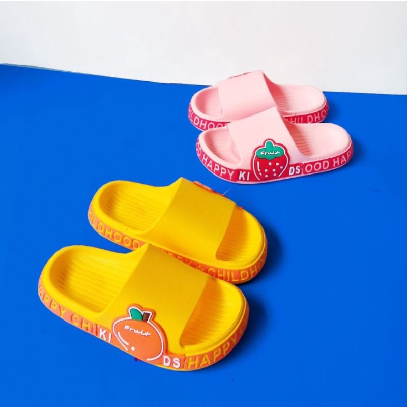 Sandal Selop Anak Perempuan Import Sandal Anak Motif Buah Sandal Anak Lucu