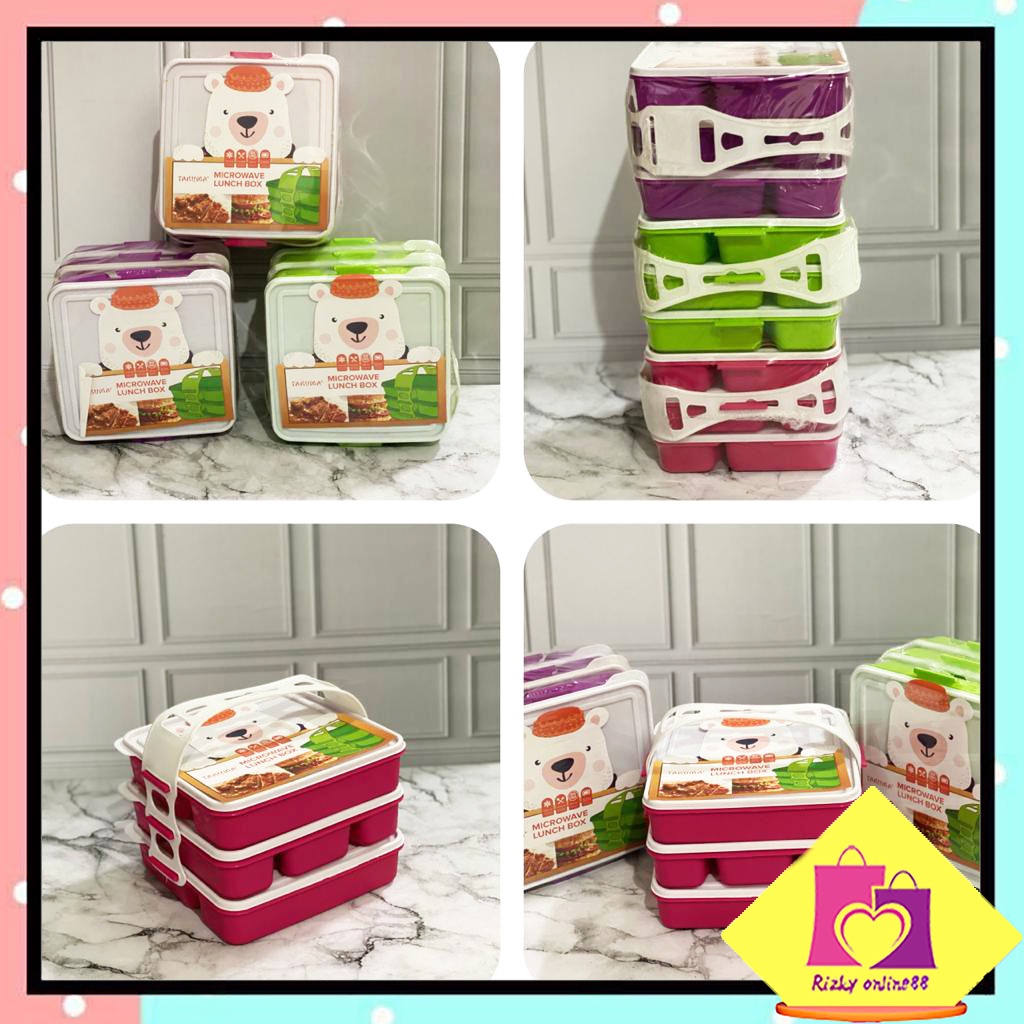 Rizkyonline88 Rantang makan susun catering 3 tingkat CATS3