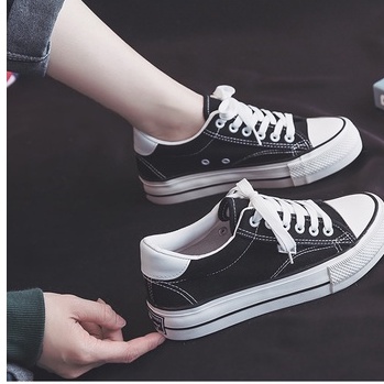 SW100 Sepatu Sneakers Import Wanita Korea Fashion Kanvas Sport Shoes COD Original