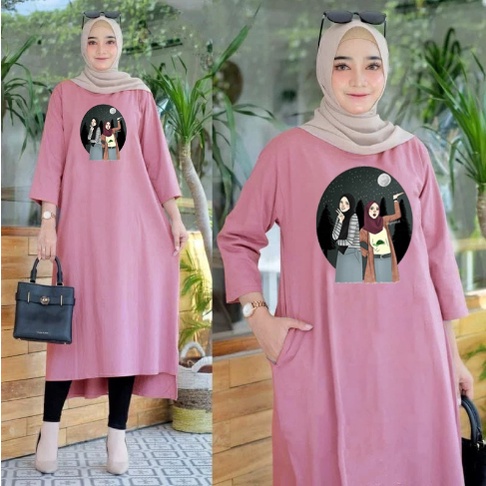 FC - LONG TUNIK HIJAB TUNIK WANITA TERBARU 01 DTF