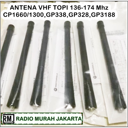 ANTENA HT MOTOROLA VHF CP 1300 - CP 1660 - GP 2000 - GP 338 VHF TOPI